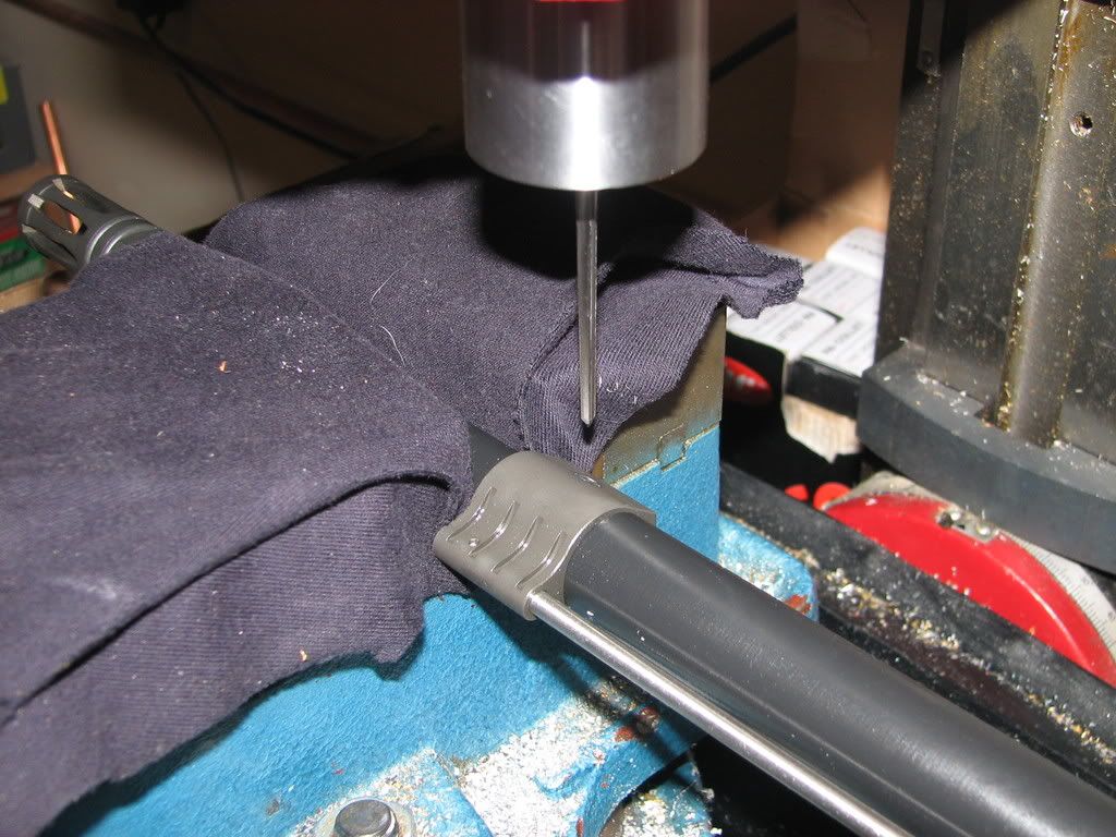 Jig for drilling gas blocks for taper pins